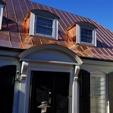 white house with copper metal roof|white colored aluminum roof sheet.